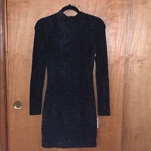 Windsor Black Longsleeve Mini Dress